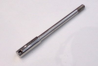 Ośka przedniego koła, 148 mm, nierdzewna/polerowana, Jawa 90