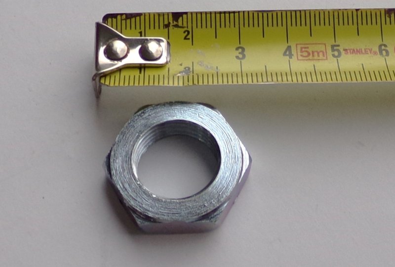 Nakrętka sworznia zębatki koła, M18x1,5mm, ocynk, Jawa 90-photo4