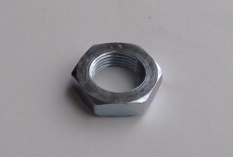 Nakrętka sworznia zębatki koła, M18x1,5mm, ocynk, Jawa 90-photo3