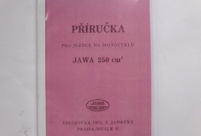 Podręcznik motocyklisty Jawa 250 Special - J.CZESKI, format A4, 104 strony