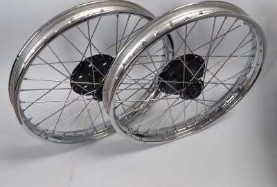 Koła - komplet, przednie, tylne, CZ 125, 150 C