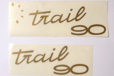 Naklejki, złote, 2 szt, Trail 90