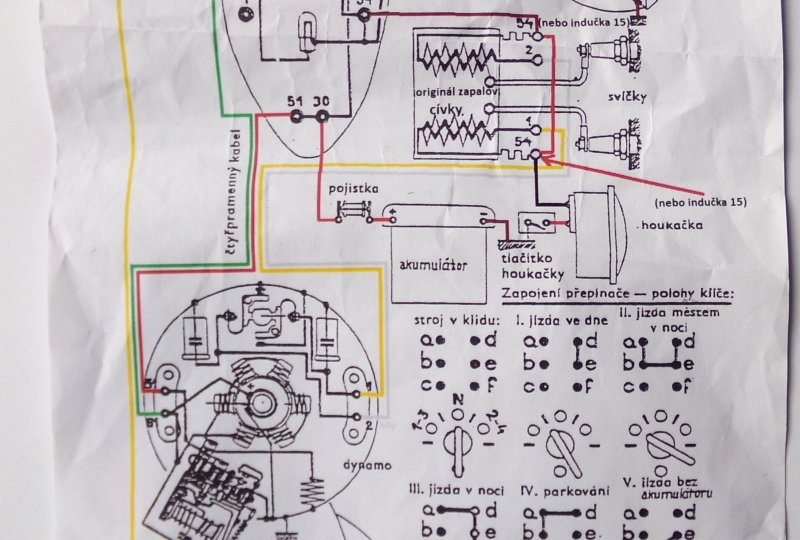 Instalacja elektryczna, Jawa 350 typ 12 OGAR-photo4