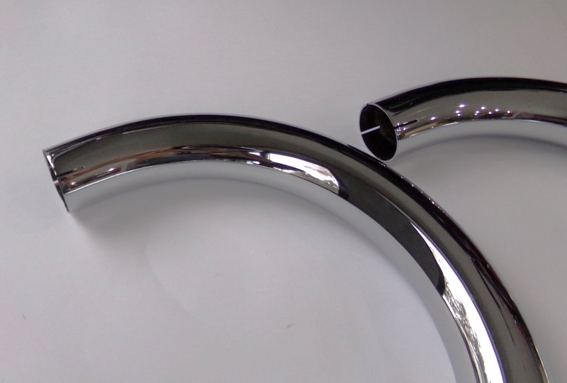Kolanka wydechu, chrom, CZ 250 SPORT-photo2