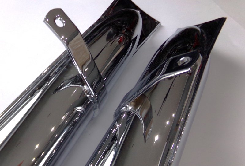 Tłumiki wydechu, chrom, CZ 250 SPORT-photo5