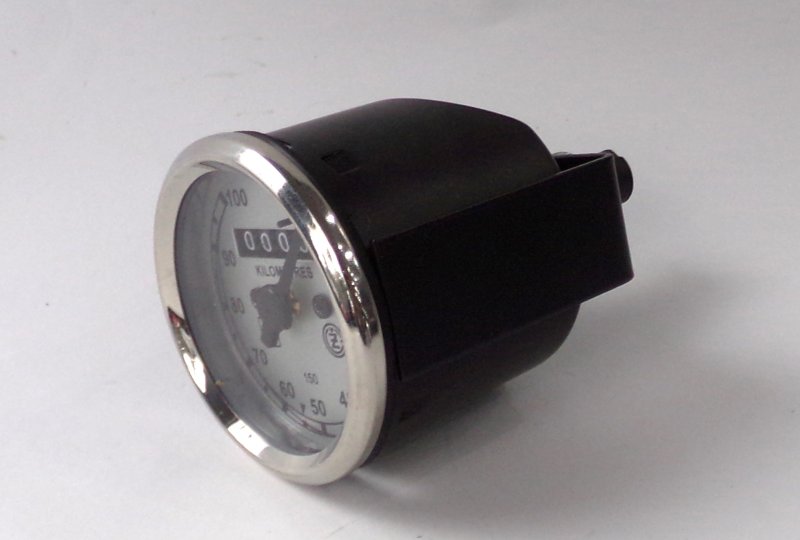 Licznik 0-100 km/h, cyferblat srebrno-czarny, AP, CZ 150 C-photo2