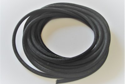 Przewód paliwa w oplocie, 6/9mm, 1m, czarny, Jawa, DKW, ZUNDAPP, NSU, M72 i inne