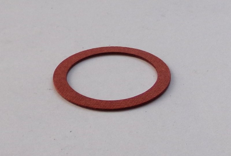 Podkładka uszczelniająca śrubę filtra oleju, 26x34x0,8 mm, fibrowa, Jawa 500 OHC-photo2
