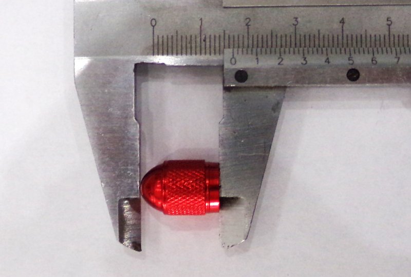 Nakrętka wentylka, aluminium, czerwona, Jawa, CZ-photo5