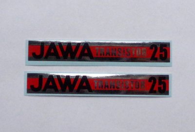 Naklejki JAWA TRANSISTOR 25, 2 sztuki