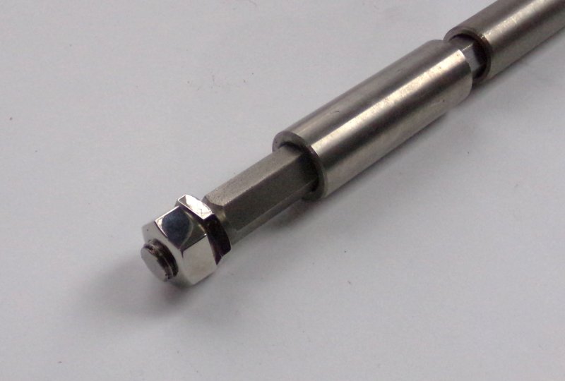 Kompletna oś stopek kierowcy, nierdzewna, CZ 175, 250 SPORT-photo2