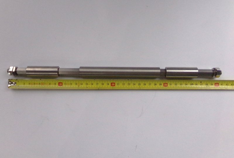 Kompletna oś stopek kierowcy, nierdzewna, CZ 175, 250 SPORT-photo4