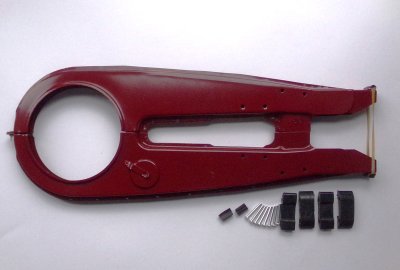 Osłona łańcucha, lakierowana, Jawa 590/361 Sport