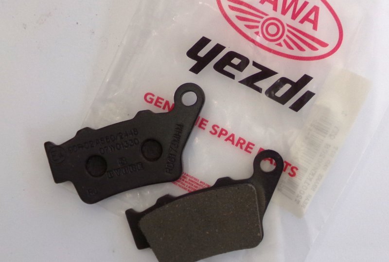 Klocki hamulcowe, tylne, komplet 2 szt, Jawa 350 CL Perak, 42 Bobber-photo3