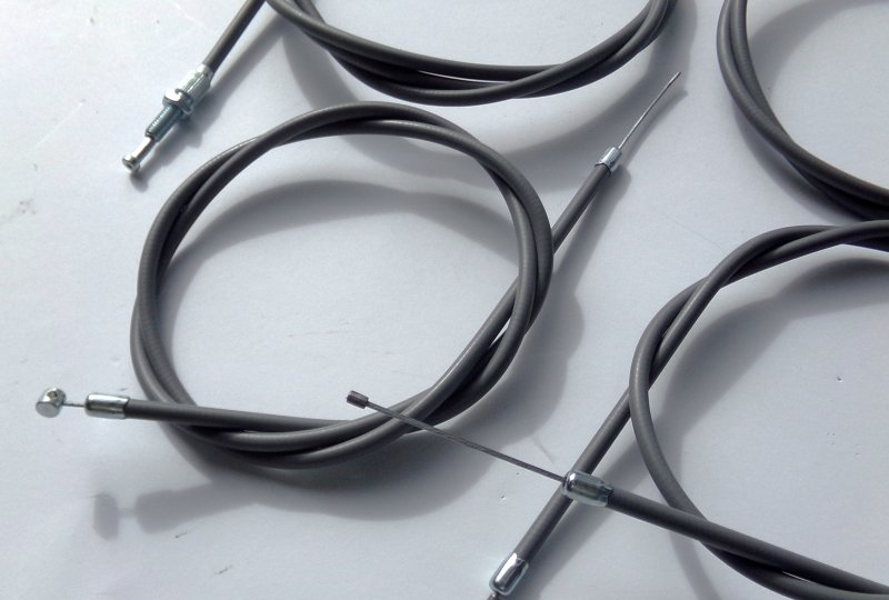 Komplet 4 linek, na rolgaz, szare, Jawa Babetta 206, 207-photo3