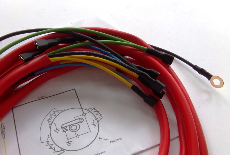 Instalacja elektryczna, kolor czerwony, Jawa 50 typ 20-photo2