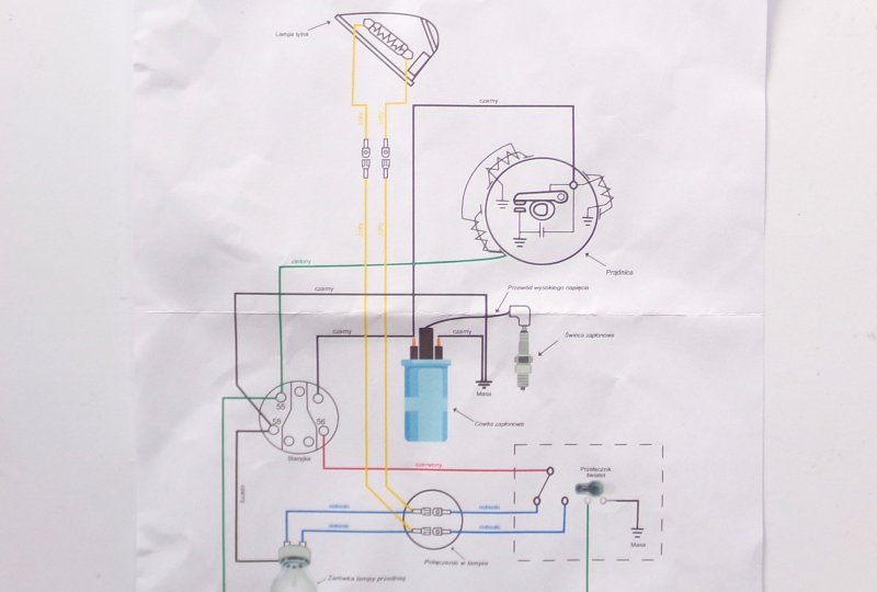 Instalacja elektryczna, kolor szary, Jawa 50 typ 20-photo4