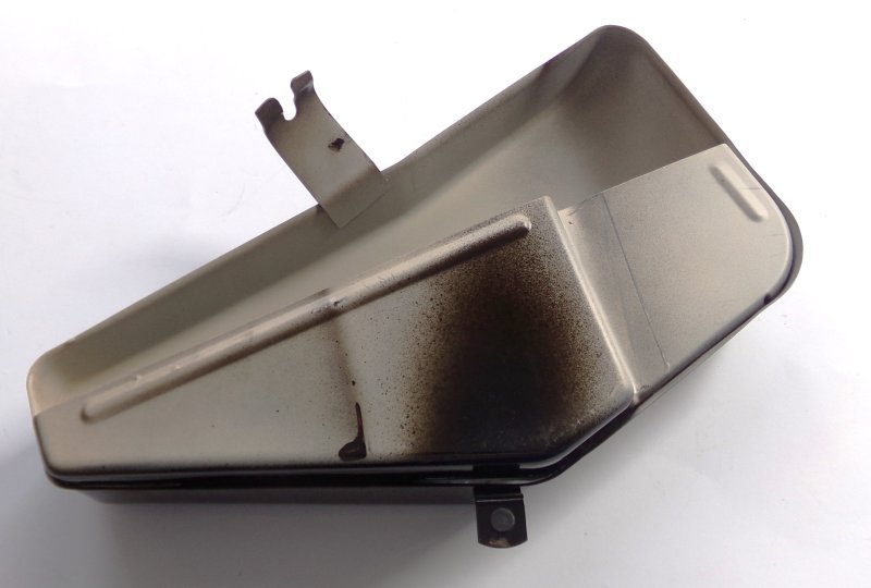 Puszka narzędziowa, czarna, z napisem 350, metal, oryginał, Jawa 638-639-photo3