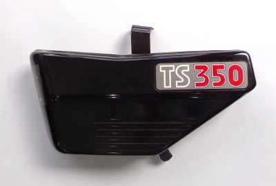 Puszka narzędziowa, czarna, z napisem 350, metal, oryginał, Jawa 638-639