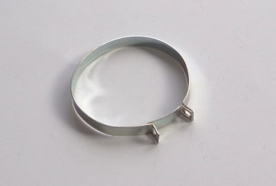 Objemka gumy przedniego zawieszenia, 56 mm, ocynk, oryginał, Jawa 634