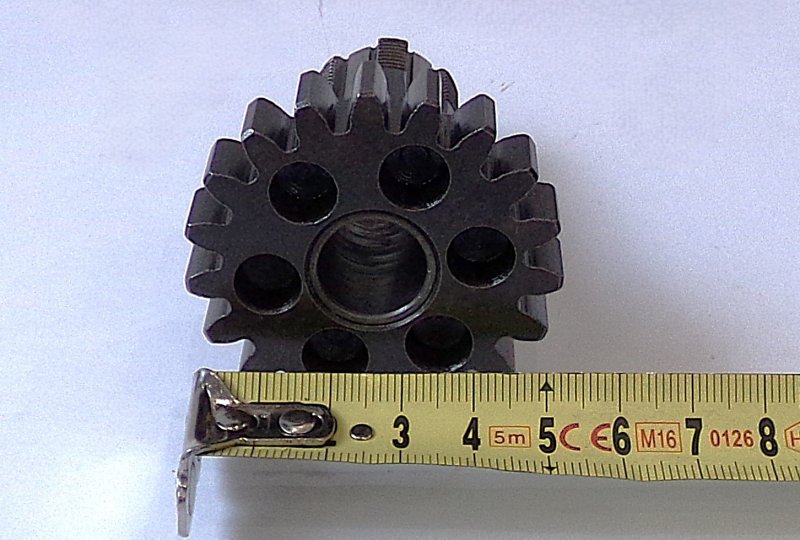 Zębatka zdawcza skrzyni biegów, 19z., Jawa 250/350 Perak, Kyvacka, Panelka-photo5