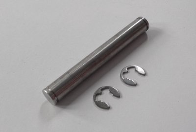 Sworzeń stopki centralnej 11 x 84 mm, z zabezpieczeniem, nierdzewny, Jawa Babetta 206/207/228