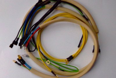 Instalacja elektryczna, kolor kremowy, Jawa 50 typ 23 MUSTANG