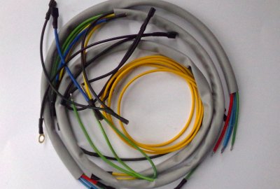 Instalacja elektryczna, kolor szary, Jawa 50 typ 23 MUSTANG