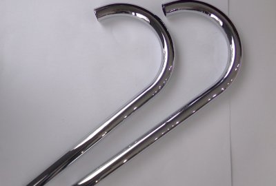 Kolanka wydechu, chrom, CZ 175