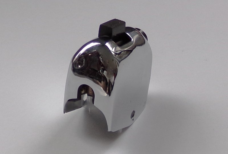 Przełącznik świateł z otworem na kabel, chrom, Jawa, CZ-photo2