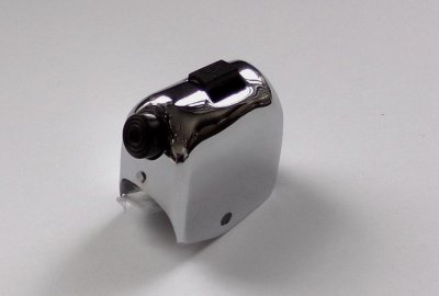 Przełącznik świateł z otworem na kabel, chrom, Jawa, CZ