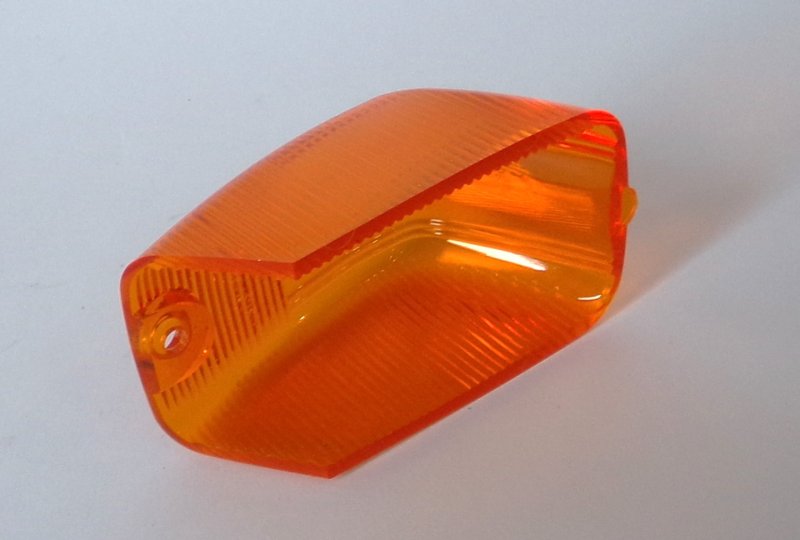 Klosz kierunkowskazu osłon bocznych, pomarańczowy, plastik, Jawa, CZ-photo4