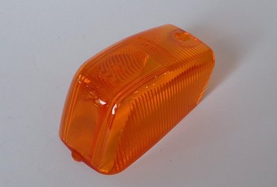 Klosz kierunkowskazu osłon bocznych, pomarańczowy, plastik, Jawa, CZ