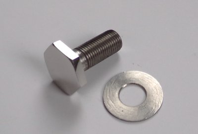 Śruba przedniego zawieszenia, górna, M12/1,25, klucz 24 mm, nierdzewna/polerowana, z podkładką, CZ 476-487