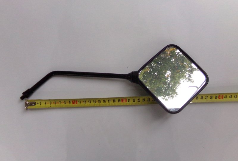 Lusterka boczne kwadratowe, P + L, M8x1,25, plastik, Jawa, CZ-photo7