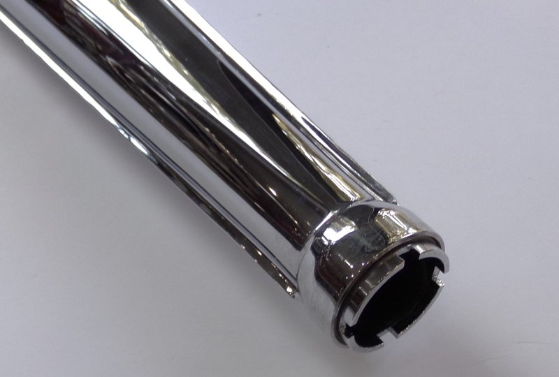 Tłumik wydechu, chrom, Jawa 90 Roadster-photo3