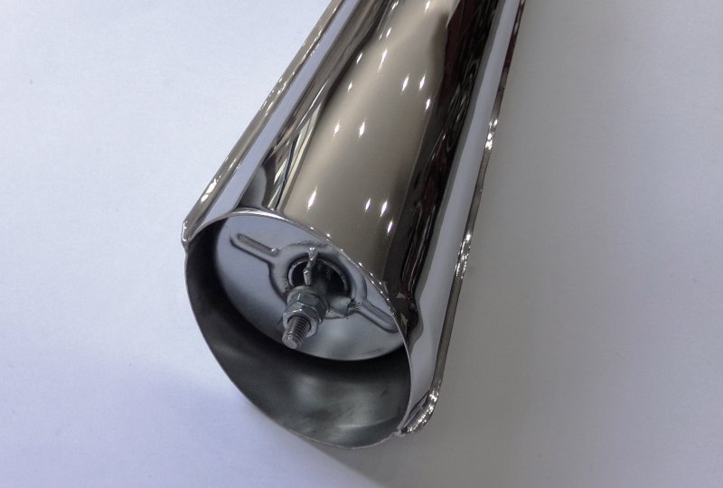 Tłumik wydechu, chrom, Jawa 90 Roadster-photo4