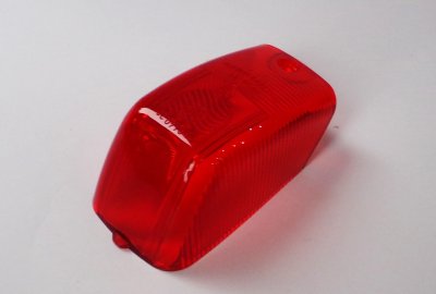Klosz kierunkowskazu osłon bocznych, czerwony, plastik, Jawa, CZ