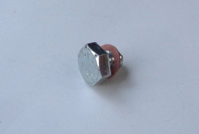 Śruba spustowa oleju M10 z magnesem, ocynk, Jawa, CZ
