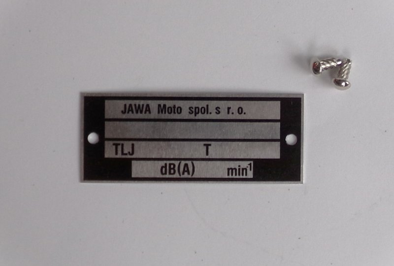 Tabliczka znamionowa, oryginał, Jawa 638-640-photo1