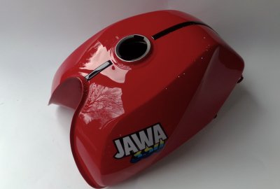 Zbiornik paliwa, czerwony, oryginał, Jawa 640