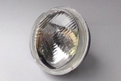 Szkło przedniej lampy z odblaskiem i objemką żarówki, Jawa Babetta 210, 225