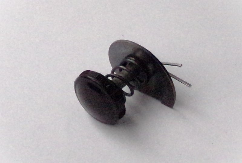 Śruba regulacyjna klosza lampy, tworzywo, komplet, Jawa Perak, Kyvacka, OHC-photo1