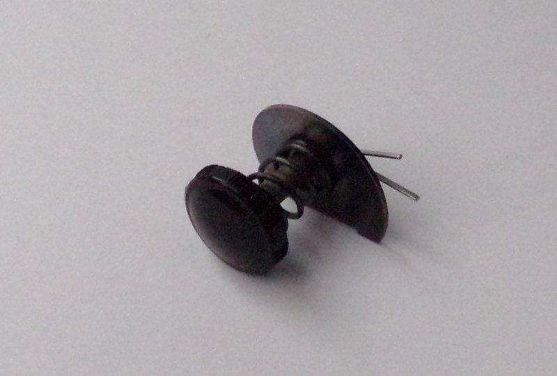 Śruba regulacyjna klosza lampy, tworzywo, komplet, Jawa Perak, Kyvacka, OHC-photo4