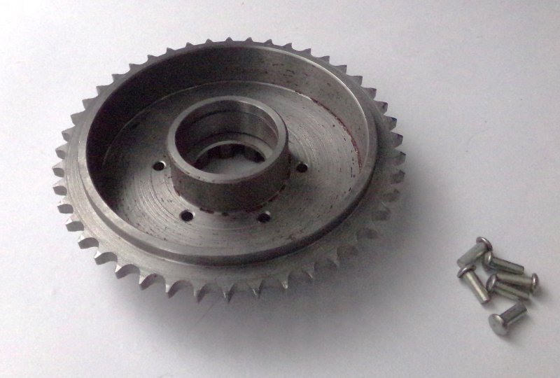 Bęben z zębatką koła 44z, bez obróbki powierzchniowej, Jawa-CZ 351/352-photo3