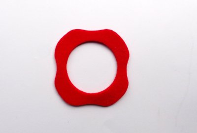 Podkładka filcowa pod korek zbiornika, czerwona jasna, 5cm, Jawa Babetta, CZ 476-488