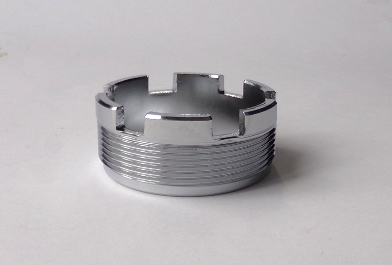 Nakrętka kolanka wydechu, chrom, Jawa 350/634-photo3