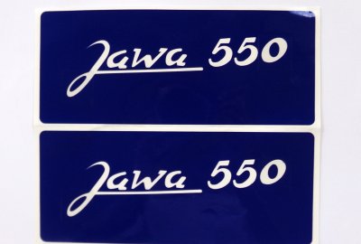 Naklejki, 2 szt, Jawa 550, szablon do malowania
