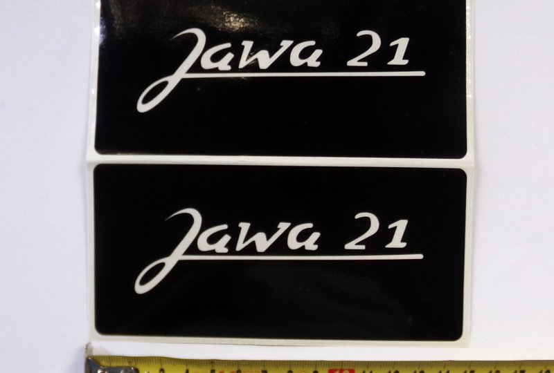 Naklejki, 2 szt, Jawa 21, szablon do malowania-photo2