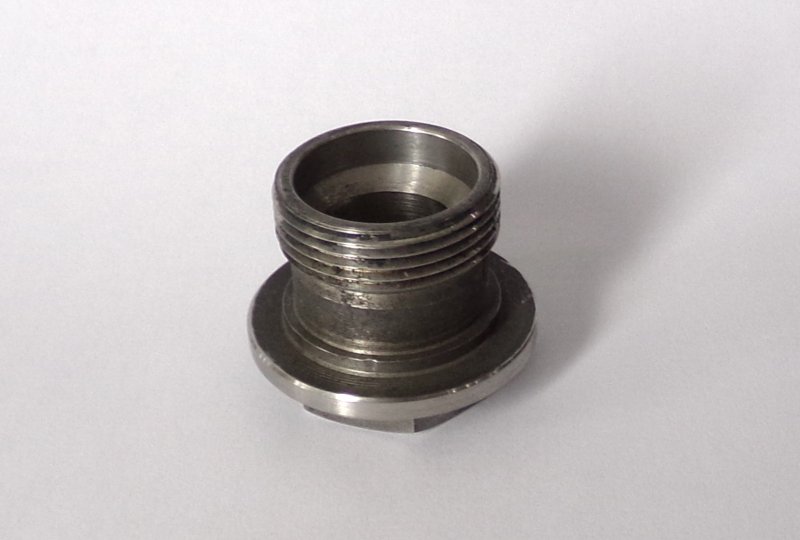 Dolna śruba magistrali olejowej, 26x1,5mm, nierdzewna, Jawa 500 OHC 01, 02-photo3